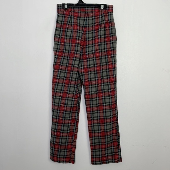 Urban Renewal linen high waisted pleats plaid pants made in USA - Picture 6 of 9